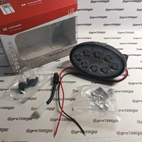   LA10558SP Kramp Munkalámpa LED, 56W, 5320lm, ovális, 10/30V, 160x129x68mm, Deutsch dugó, spot, 8 LED, 8 LED