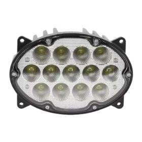   LA10559 Kramp LED-es munkalámpa, 65 W, 5200 lm, ovális, 10/30 V, 161x110x90 mm, széles sugarú, 13 LED-es, H4