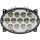 LA10559 Kramp LED-es munkalámpa, 65 W, 5200 lm, ovális, 10/30 V, 161x110x90 mm, széles sugarú, 13 LED-es, H4