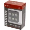 LA10830 KRAMP LED-es munkalámpa, 60 W, 6600 lm, négyszögletes, 12/24 V, fehér, 92x109,5x51,1 mm, Deutsch csatlakozós, széles sugarú, 12 LED-es