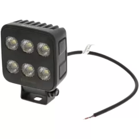 LA10830 KRAMP LED-es munkalámpa, 60 W, 6600 lm, négyszögletes, 12/24 V, fehér, 92x109,5x51,1 mm, Deutsch csatlakozós, széles sugarú, 12 LED-es