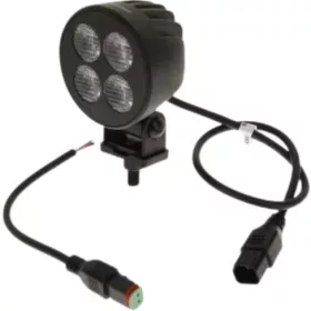   LA10831 KRAMP LED-es munkalámpa, 24 W, 2556 lm, kerek, 12-24 V, fehér, 83,9x99,5x59 mm, Deutsch csatlakozós, reflektor, 4 LED-es