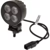 LA10831 KRAMP LED-es munkalámpa, 24 W, 2556 lm, kerek, 12-24 V, fehér, 83,9x99,5x59 mm, Deutsch csatlakozós, reflektor, 4 LED-es