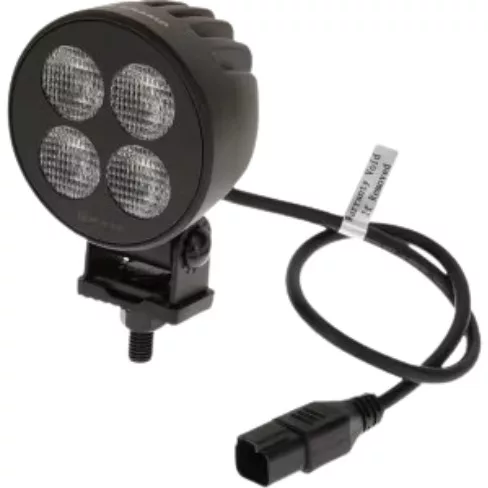 LA10831 KRAMP LED-es munkalámpa, 24 W, 2556 lm, kerek, 12-24 V, fehér, 83,9x99,5x59 mm, Deutsch csatlakozós, reflektor, 4 LED-es