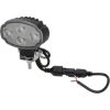 LA10906 KRAMP Munkalámpa LED, 20W, 3000lm, ovális, fehér, 100x54x93mm,Deutsch 2-pin, flood