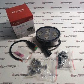   LA10906 KRAMP Munkalámpa LED, 20W, 3000lm, ovális, fehér, 100x54x93mm,Deutsch 2-pin, flood