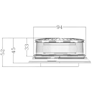 LA20082 KRAMP Forgóvillogó LED LP mágneses