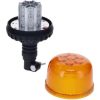 LA20090 KRAMP LED-es forgóvillogó, 20 W, 12-24 V, borostyánsárga, rugalmas rudas rögzítés, Ø 126 mm x 201 mm