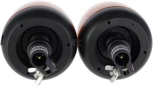 LA20095 Kramp 2 db szinkronizálható LED-es TWIN forgóvillogó készlet, 12-24 V, flexibilis