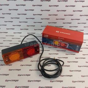   LA40015 Kramp multifunkciós hátsó LED lámpa, téglalap, 12-24 V, 200x70x60 mm