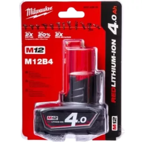 M12B4 Milwaukee  Akkumulátor 12V 4.0 Ah Li-Ion