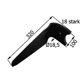 MA44010150 KVERNELAND Forgóborona-fog Quick-Fit jobb, 18 mm