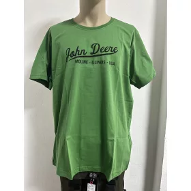 MCL20230301 John Deere póló zöld felirattal