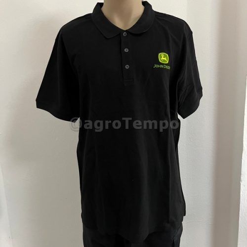 MCS300200287 John Deere Póló, fekete XXL