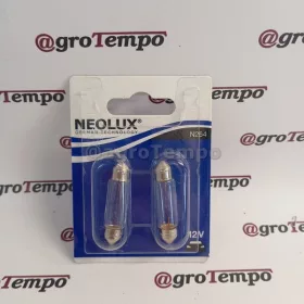   NLX264-02B Neolux Izzó, belső világítás C10W 12V 10W SV8,5-8 pipe 2db/csomag