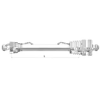 PTO20Y22TWS1210GP Gopart Szélesszögű kardántengely PTO 20 H: 1210 mm