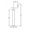 STR1536 SIMOL Támasztóláb vízszintes fogantyúval 60x630 mm