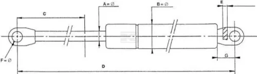 VPM1657 Vapormatic gázrugó