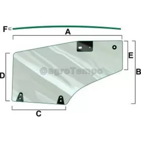 VPM7421 Vapormatic bal oldali ajtóüveg