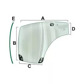 VPM7424 Vapormatic jobboldali ajtóüveg