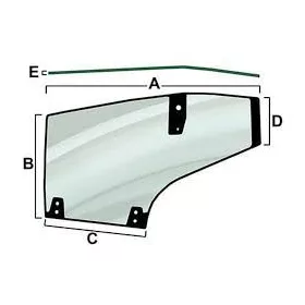 VPM7437 Vapormatic bal oldali, ajtóüveg