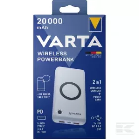 VT57909 VARTA Vezeték nélküli Powerbank 20000