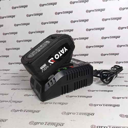 YT-07020 YATO akkus zsírzópisztoly 18 V | 600 g | 620 bar | Szénkefés | 1 x 3 Ah akku + töltő | Kartondobozban