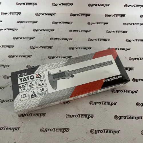 YT-7201 YATO tolómérő 150/0,03 digitális inox + tok