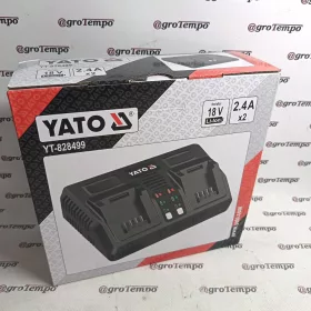   YT-828499 YATO akkumulátortöltő szerszámgépekhez dupla, 18 V, 2,4 A