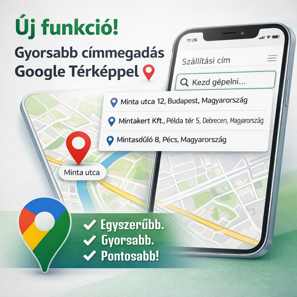  Új funkció a webshopban!